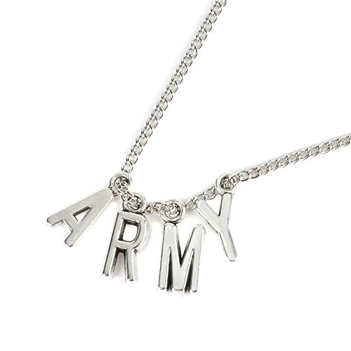 RVM Jewels Kpop Bangtan BTS Pendent Army Letters Stylish Merchandise Necklace/Locket Chain for Army Girls Silver (B0BSYB7S6Z) Amazon Price History, Amazon Price Tracker