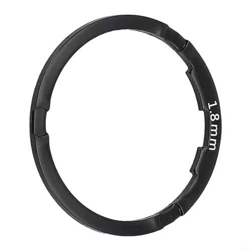 Robuster 0 82 mm Aluminium-Legierung Fahrrad-Abstandshalter für verbesserte Leistung (schwarz 1,8 mm)