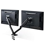 エレコム モニターアーム デュアル 2画面 17~32インチ対応 耐荷重:9kg ガス式 VESA規格対応 ブラック DPA-DS02BK