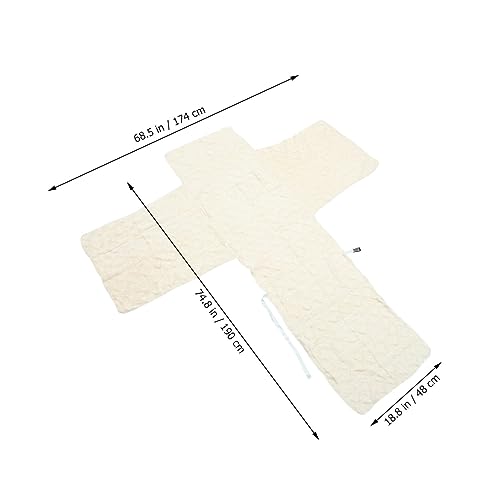 Funda de sofá individual elegante Ipetboom jacquard grueso beige 3