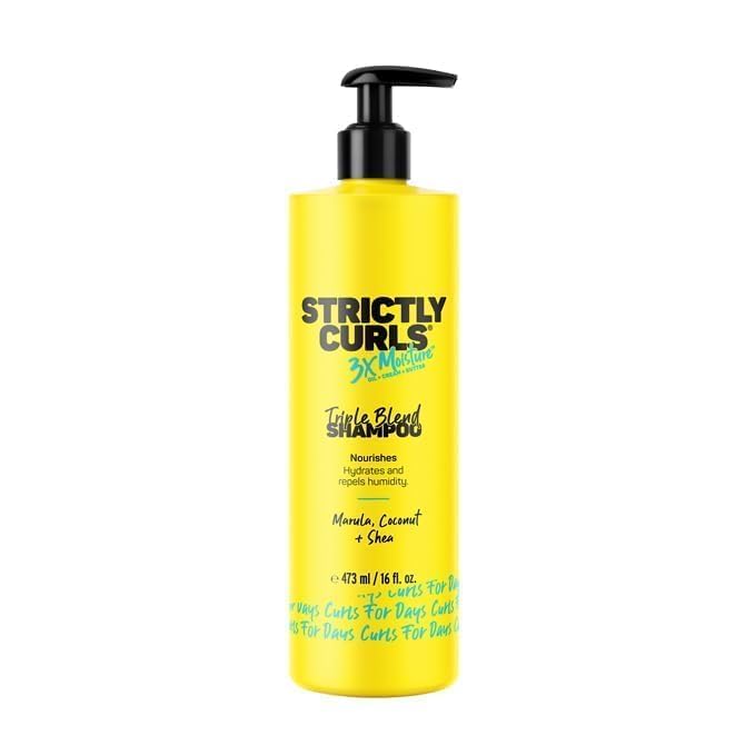 Strictly Curls 3x Moisture Triple Blend Shampoo, 16 fl oz (Pack of 1)