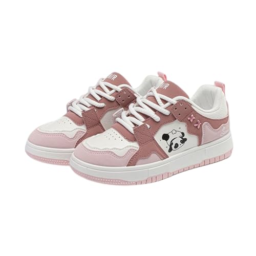 Panda-Themed Walking Sneakers for Women, Y2K Aesthetic, Cute Sporty Comfort, Travel-Ready2