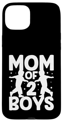 Mom Of Two Boys ̓ Ƒq ̌t X}zP[X iPhone 15 Plus p
