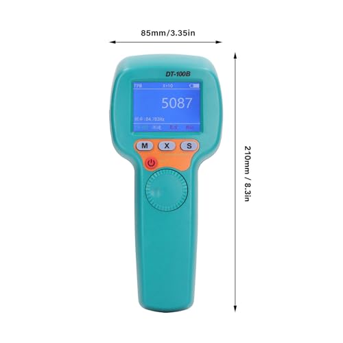 Stroboscopio a LED Digitale Tester di velocità Hz 1500LX Tachimetro 60 a 999999 RPM Stroboscopio Portatile Digitale 7,4 V DT100B Tachimetro Stroboscopico a LED Ricaricabile