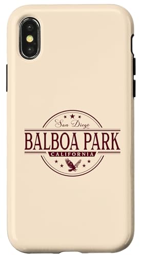 バルボアパーク サンディエゴ カリフォルニア - バルボアパークSD CAラベル スマホケース iPhone X/XS 用