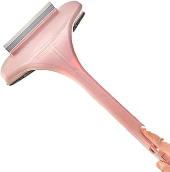 AIMERS Mesh Screen Cleaner Brush, Foldable Detachable Window Mesh Screen Cleaner Brush with Wet and Dry Dual Window Cleaning Squeegee Brush for Car Windows Seats Sofas Screens Desktop Tiles (1)