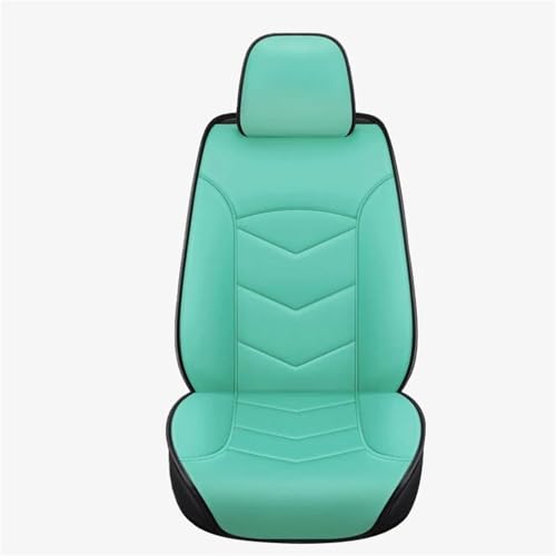 Housses de sièges auto pour VW Phaeton en cuir vert de face