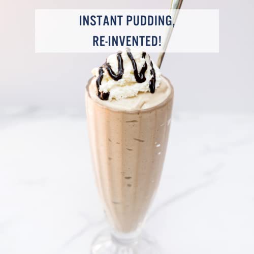 Plant Based Vanilla Bean Instant Pudding By P.s. Snacks, Dairy Free, Gluten Free, Soy Free, 70% Less Sugar, Vegan, Baking Mix (Pack Of 3) #TOP1