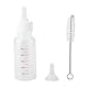 50cc Aufzuchtflasche Neugeborene Haustier Milch Feeder Milch Krankenpflege Pup Milch Fläschchen Nippel Reinigungsbürste Set für Kleine Hunde Welpen Katze Kleintiere