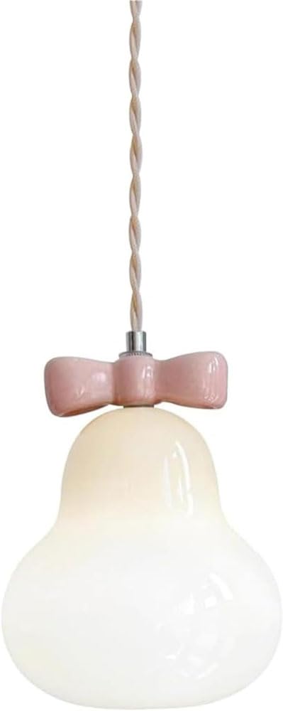 Lámpara colgante de vidrio de leche pequeña para decoración de dormitorios modernos