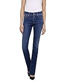 replay jeans bootcut herren super Tragekomfort Replay Damen LUZ Bootcut Jeans, Blau (Medium Blue 9), 27W/34L
