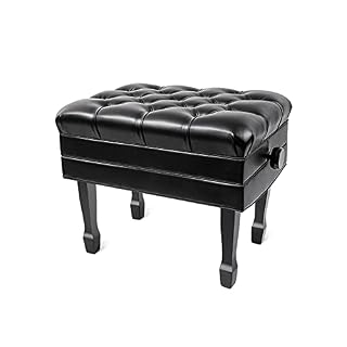 Banquette Piano Banc,Tabouret Piano Banc de piano réglable en hauteur avec pieds élégants en fer à cheval, capacité de charge jusqu’à 180 kg, 61 x 43 x 48-58 cm, adapté à l’enseignement et à la prati - Les Beatles, Paul McCartney, John Lennon, RIngo Starr, George Harrison