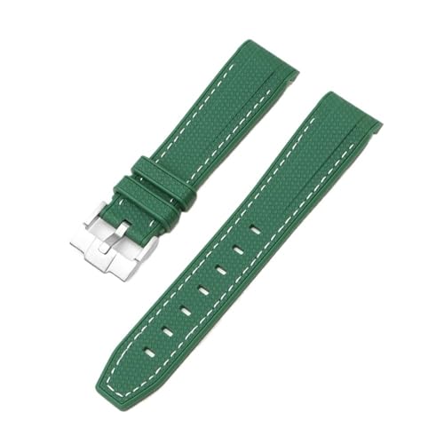 [X] VRXgbv For Swatch X Ή For Omega Ή For Moonswatch Ή XeXX`[obN 20mm 22mm Y fB[X \tg h pvoh(Dark green white