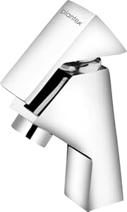 Plantex Pure Brass PRI-303 Single Lever Pillar Cock/Tap for Wash Basin/Table Top Wash Basin Tap with Teflon Tape (Mirror-Chrome Finish)