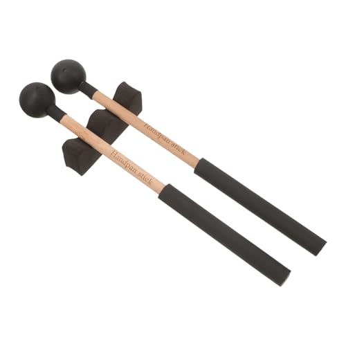 Baquetas largas para percusión con mango de madera y cabeza de goma miniatura 1