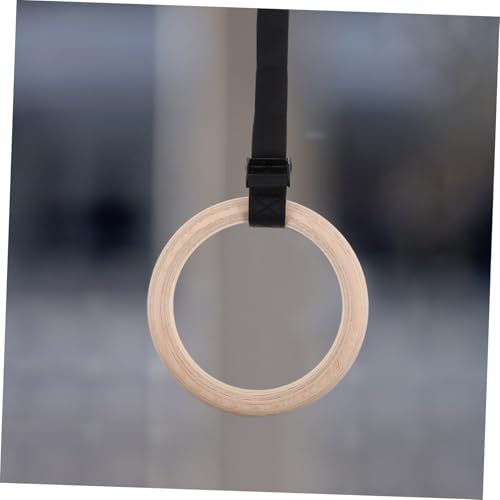 Anillas de Gimnasia de Madera con Correas Ajustables miniatura 6