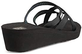 Teva Women's W Mush Mandalyn Wedge Ola 2 Flip-Flop, Black, 9 M US | Image 3