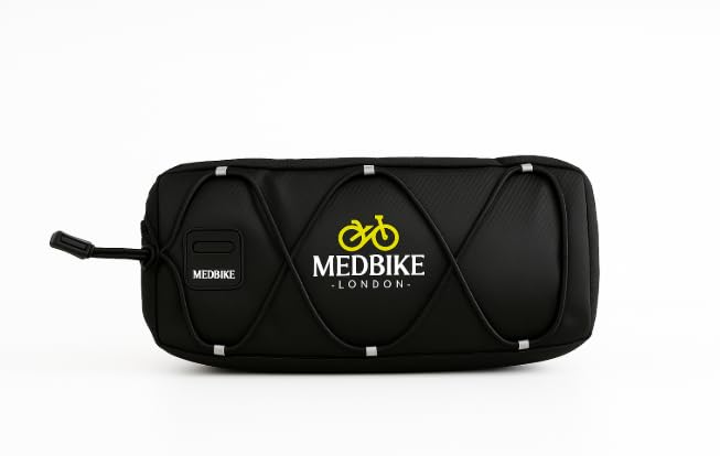 MEDBIKE LONDON Waterproof Bike Handlebar Bag Multi-Use Cycling Pouch & Crossbody Bag | Phone, Tools & Accessories Storage – Compact, Durable & Lightweight