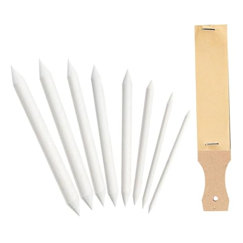 Operitacx Kit de Herramientas para Dibujo y Difuminos Ligero y Duradero para Mezclar Carboncillos y Realizar Bocetos Profesionales Incluye Tabla de Lija y Papeles para Esbozar