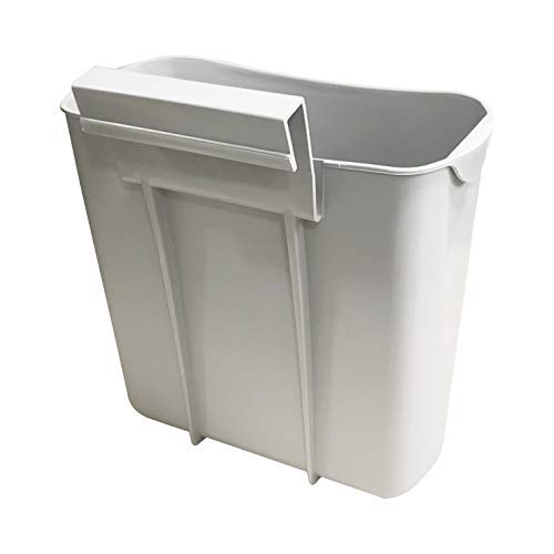 Two Pack in-Cabinet Hanging Trash Can. Small Garbage bin Ideal for use in Kitchen