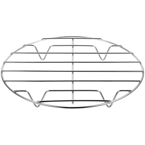 PRETYZOOM Viande Ronde à Poisson à Pizza pour Barbecue Acier Inoxydable Compatible Lave-Vaisselle