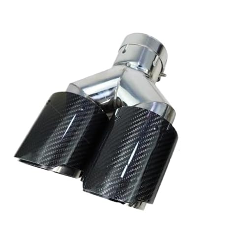 Tuyau d'échappement universel double sortie 101mm pour modification de silencieux arrière gauche