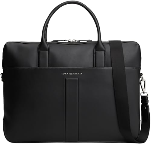 TOMMY HILFIGER Herren Th Relaxed Computer Bag Am0am13655 Computertasche, Black (Black)