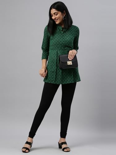 Image of GO COLORS Soft Cotton Stretch Churidar for Women | Breathable, Mid Rise, Full Length