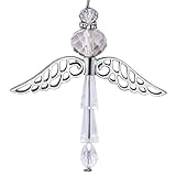 OIIKI Guardian Angel Car Charm, Crystal Angel Suncatcher Pendant, Home Car Decoration Charm, Car...