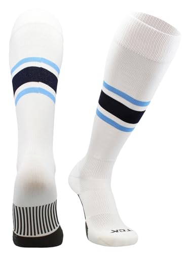 Image of Baseball & Softball Socks | USA Made Dugout Series Striped | Over the Calf | Sizing for Youth Boys, Girls, Men, & Women's