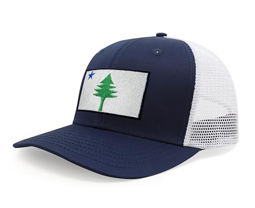 Image of International Tie State Hat for Men and Women, Adjustable Snapback Trucker Baseball Cap with Embroidered Patch