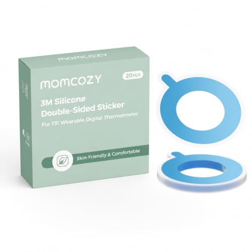 Image of Momcozy Replacement Stickers for Momcozy Wearable Digital Thermometer,20 Count,Single-Use,Skin-Friendly