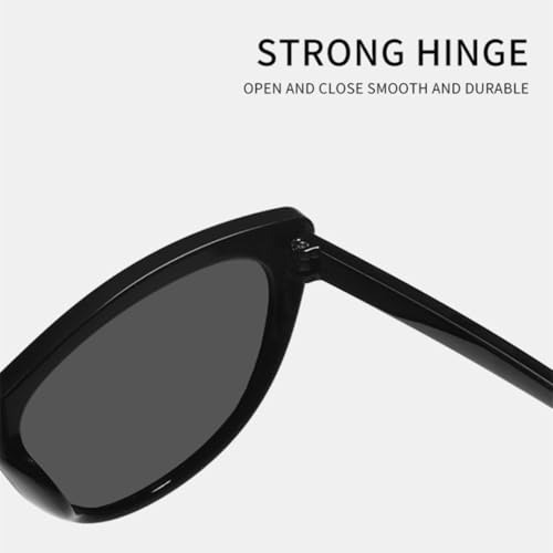 Lunettes de soleil œil de chat de qualité supérieure avec finitions noires rétro - 4
