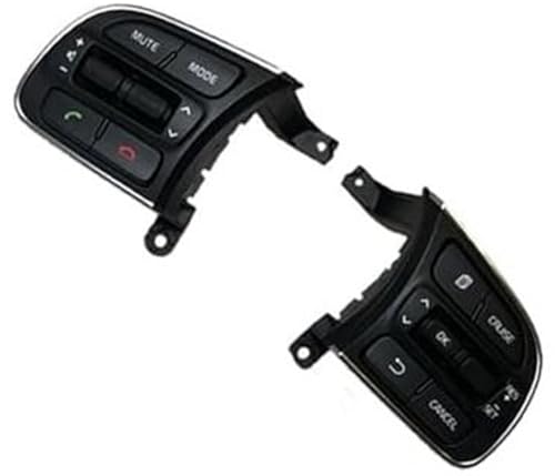 ZAPYVET Botón de control de crucero del coche, for Kia, K5 2016 2017 2018 96720-D9010 Botón de crucero del volante multifunción del coche Interruptor de ajuste de volumen de audio Interruptor de botón