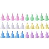 Guegine 30 PCS Party Hats, Party Hats for Kids, Cute Cake Cone Birthday Paper Hat Set, Fun Dress-Up Paper Hat for Boys and Girls Birthday Dress up Parties Decorations and Celebrations