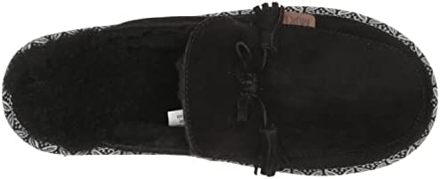MUK LUKS Leather Goods Women's Cosette Mule Slipper, Ebony, 6 | Image 4