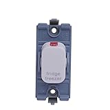 Schneider Electric GGBL20DPFFZW Lisse módulo de interruptor de 2 polos para frigorífico/congelador, 20AX, color blanco