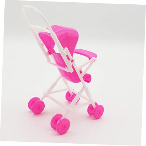 VICASKY 2 Stück Teiliges Puppenwagen Spielset aus Kleine Puppenwagen zum Rollenspiel Realistisches Kinderwagen Zubehör für Leicht und Kompakt für Puppenhaus Dekoration und Interaktives – Bild 7