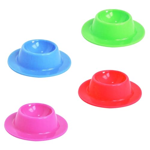 Balacoo 4 Pack Silicone Egg Cup Holder Heat-resistant Mini Egg Stand for Refrigerator Kitchen Gadget for Breakfast Brunch and Lunch Random