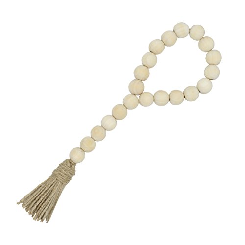 Richi Tassle Farmhouse Beads Natural Wood Bead Garland Kids Room Decor (2#)