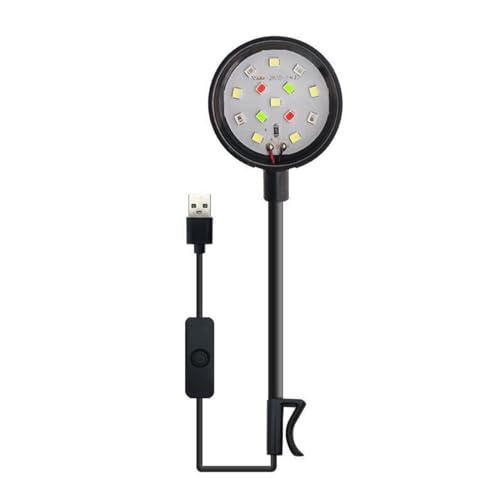 Sarini Mini Aquarium USB Led Light High Brightness Energy Saving LED Aquarium Light Planted Aquarium Light for Aquarium Fishbowl