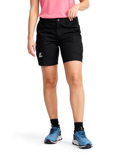 RevolutionRace Rambler Lightweight Pro Shorts für Damen Leichte Kurze Hose und Wandershorts für Damen Black XL
