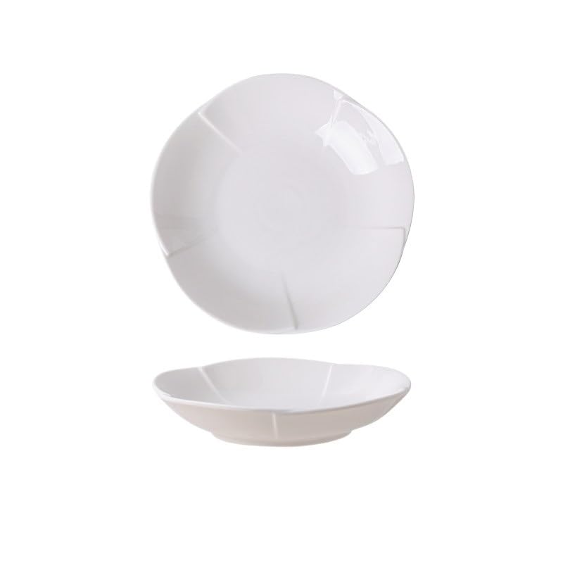 Talerz obiadowy, talerze z kwiatowym wzorem, kreatywne głębokie do domu, zastawa stołowa do restauracji, ceramiczne talerze obiadowe do zupy można układać w stos