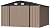 Furniwell Outdoor Storage Shed, Metal Garden Sheds Outdoor Storage House with Single Lockable Door for Backyard Patio Lawn (Brown, 10 x 10 FT)