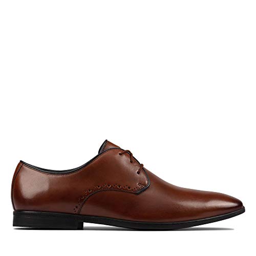 Image of Clarks Mens Bampton Park Black LeatherLace