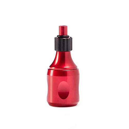 Peak Axi Tattoo Needle Cartridge Grip for Rotary Tattoo Machines, Supplies and Equipment for Professional Tattooing, Aluminum 34mm, Red