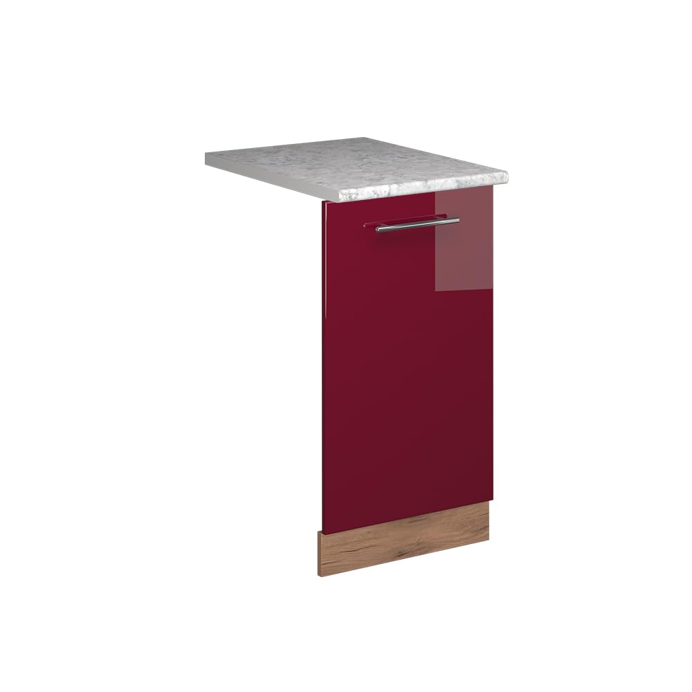 Vicco Panel przedni zmywarki "Fame-Line", Bordowa Czerwień połysk, 45 cm | BP Marmur, à combiner avec d'autres modules de la série Fame-Line