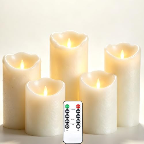 Da by LED Kerzen,Realistische Schwingflamme, Batteriebetriebene Dekokerzen mit Fernbedienung… – Ansicht 1