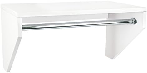 Modular Closets ¾” Plywood Wall Mountable 14” Depth Shelf and Rod Clothing Hanging Kit (36" Wide)