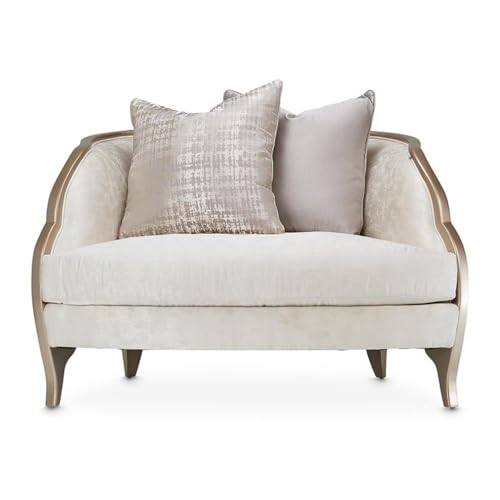 Sillón Curvo Jacquard Blanco Nube miniatura 4